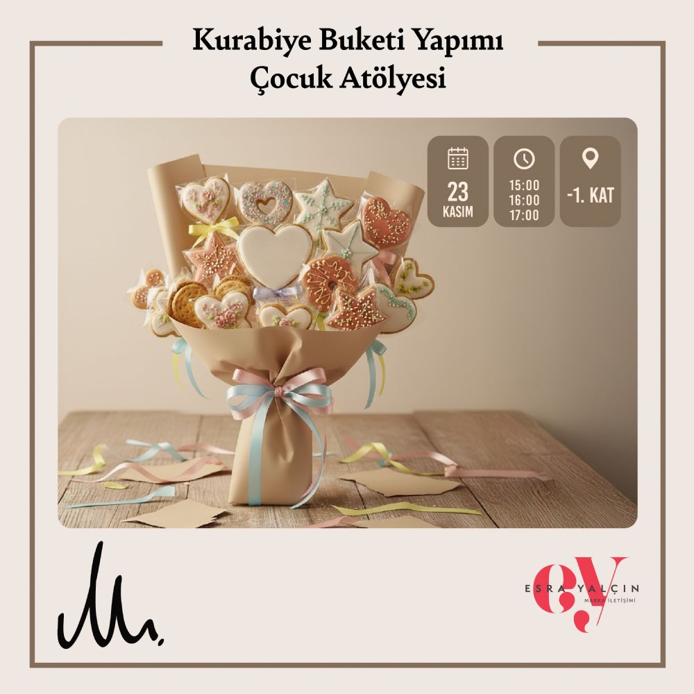 Kurabiye Buketi Yap�m� �ocuk At�lyesi 23 Kas�m 2025