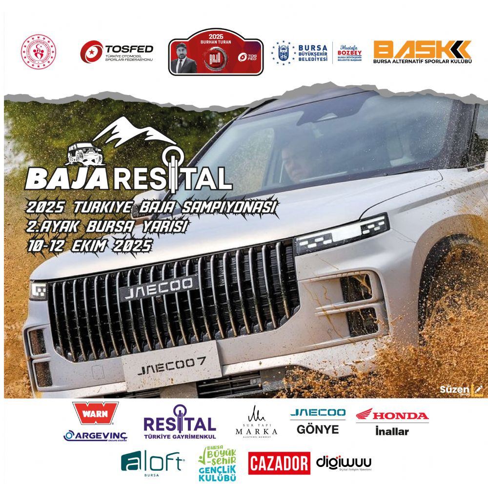 2025 T�RK�YE BAJA �AMP�YONASI 2.AYAK BURSA YARISI 10-12 EK�M 2025